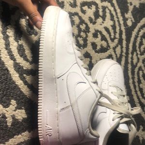 Nike low top white Air Force ones